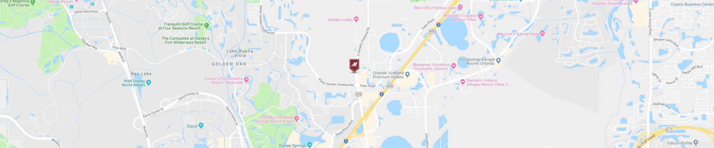 Google Map for the Lake Buena Vista Location