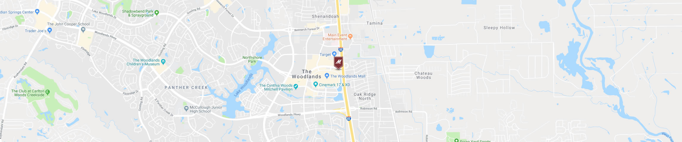 Google Map for the Houston - Woodlands Location