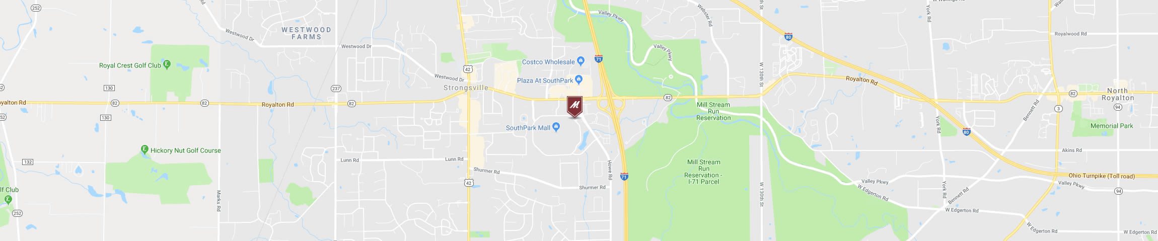 Google Map for the Strongsville Location