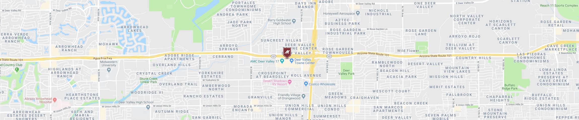 Google Map for the Deer Valley Location