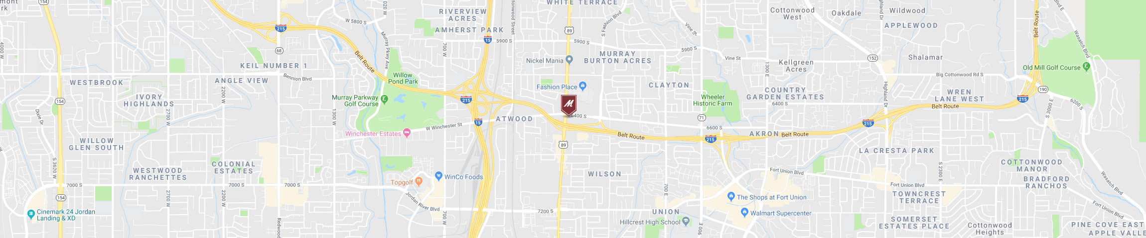 Google Map for the Fashion Place Location