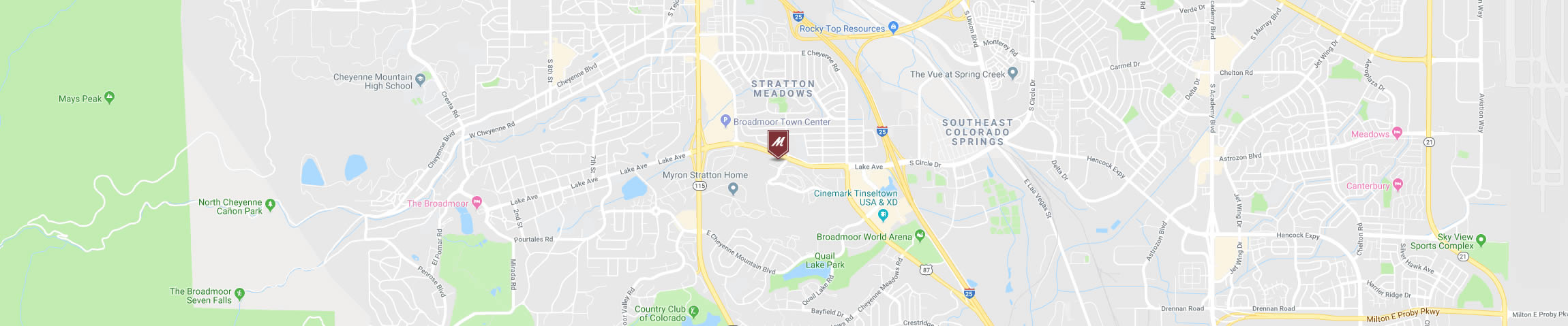 Google Map for the S. Colorado Springs Location
