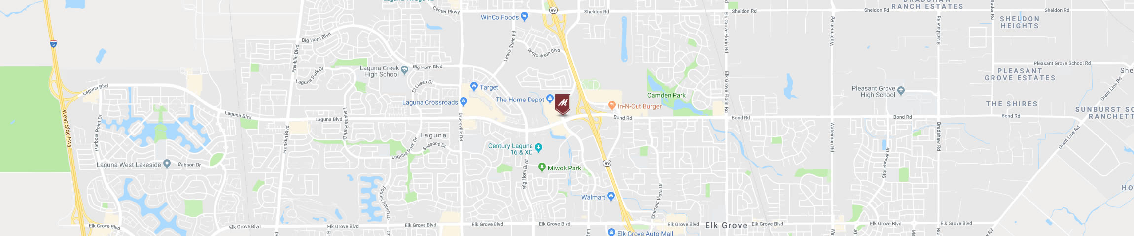 Google Map for the Elk Grove Location