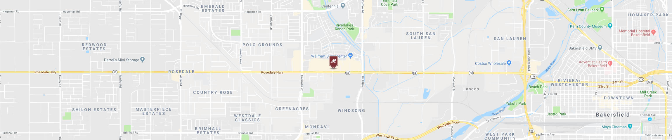 Google Map for the Bakersfield Location
