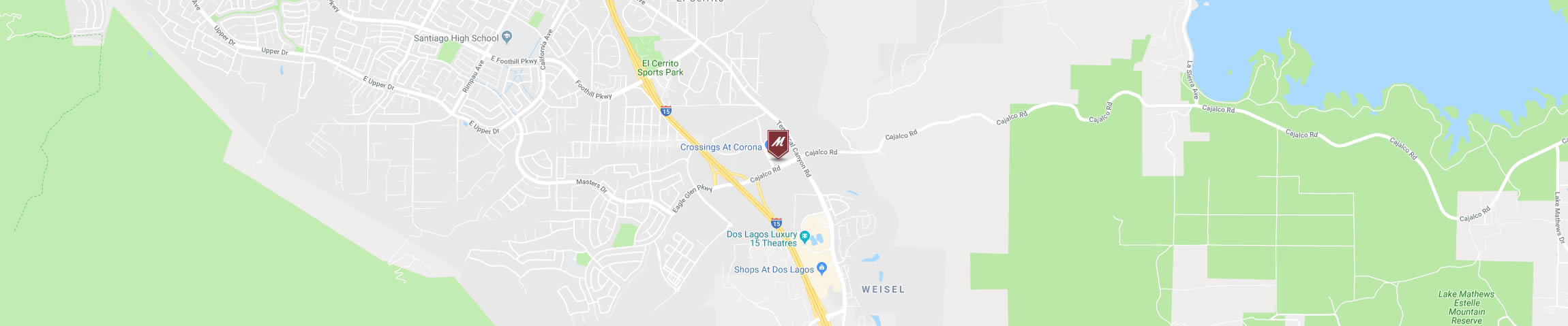Google Map for the Corona Location