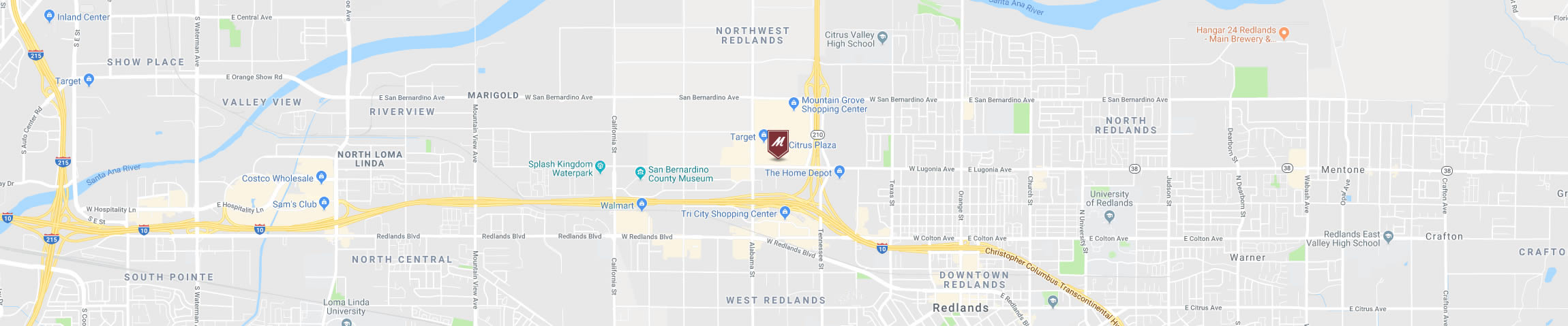 Google Map for the Redlands Location