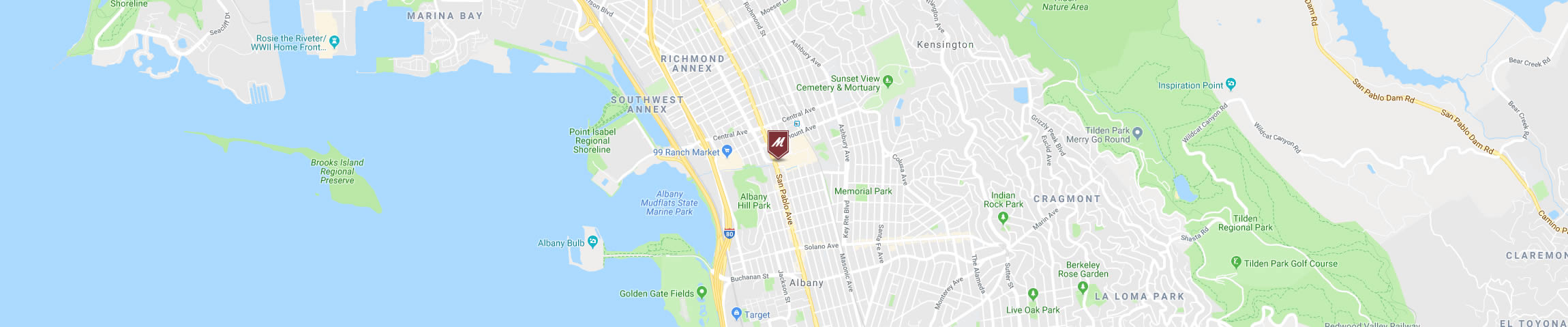 Google Map for the El Cerrito Location