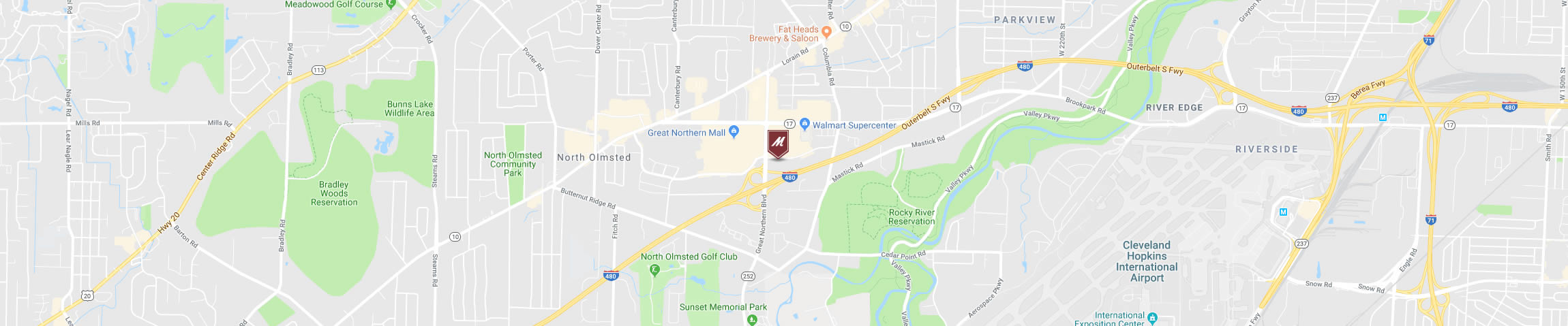 Google Map for the North Olmsted Location