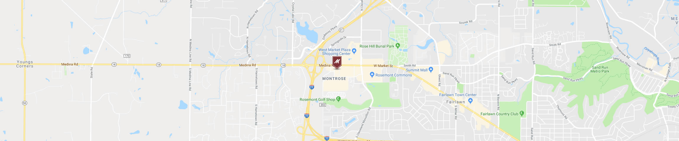 Google Map for the Montrose Location