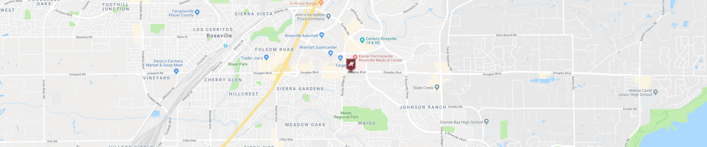 Google Map for the Roseville Location