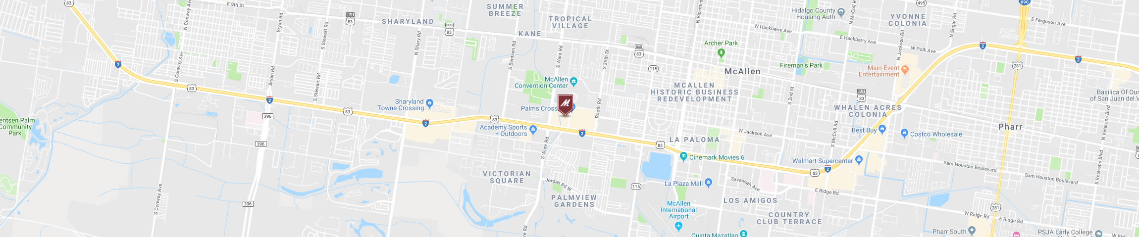 Google Map for the McAllen Location